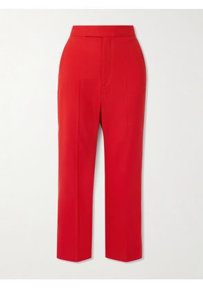 Maria McManus - Cropped Wool-blend Crepe Flared Pants - US0,US2,US4,US6,US8,US10