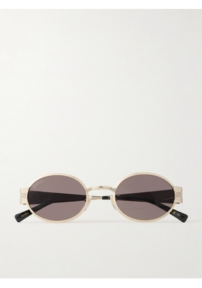 GUCCI EYEWEAR - Oval-frame Gold-tone Sunglasses - One size
