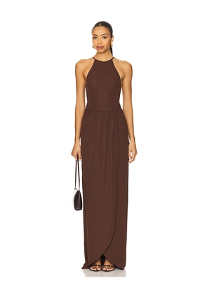 House of Harlow 1960 x REVOLVE Milo Gown in Chocolate. Size L. Also in XXS, XS, S, M, XL.