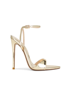 FEMME LA GG Heel in Metallic Gold. Size 10. Also in 6, 7, 8, 9.