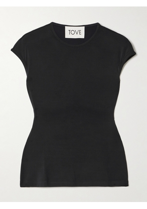 TOVE - Deca Stretch-jersey Top - Black - FR 34,FR 36,FR 38,FR 40,FR 42
