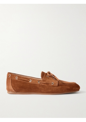 Stuart Weitzman - Tinsley Suede Loafers - Brown - US5,US5.5,US6,US6.5,US7,US7.5,US8,US8.5,US9,US9.5,US10,US10.5,US11,US11.5,US12