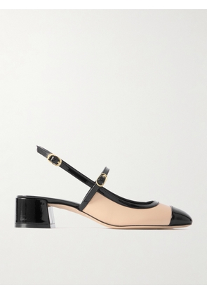 Stuart Weitzman - Maeve Leather Mary Jane Slingback Pumps - Neutrals - US5,US5.5,US6,US6.5,US7,US7.5,US8,US8.5,US9,US9.5,US10,US11