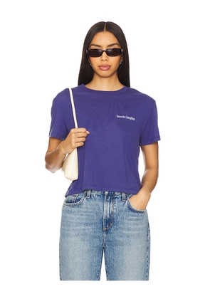 Favorite Daughter Cropped Collegiate Tee in Navy. Size S. Also in XS.