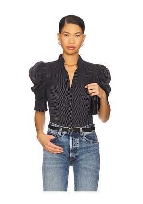 FRAME The Gillian Top in Navy. Size S. Also in XL, XS.
