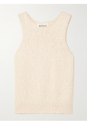 RÓHE - Textured-cotton Tank - Off-white - FR 34,FR 36,FR 38,FR 40,FR 42,FR 44