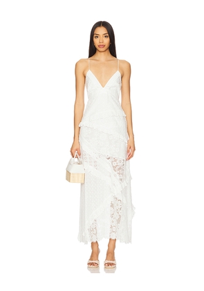 For Love & Lemons Rosalyn Maxi Dress in White. Size M. Also in XL.