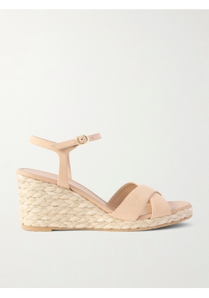 Stuart Weitzman - Dayna Suede Espadrille Wedge Sandals - Neutrals - US5,US5.5,US6,US6.5,US7,US7.5,US8,US8.5,US9,US9.5,US10,US10.5,US11,US11.5,US12