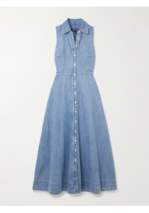 Veronica Beard - Fuller Denim Midi Shirt Dress - Blue - US0,US2,US4,US6,US8,US10,US12,US14