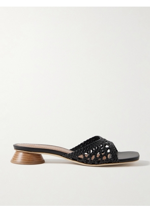 STAUD - Simone Braided Leather Sandals - Black - IT35,IT35.5,IT36,IT36.5,IT37,IT37.5,IT38,IT38.5,IT39,IT39.5,IT40,IT40.5,IT41,IT41.5,IT42
