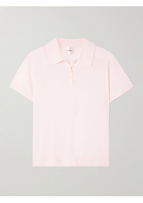 LESET - James Merino Wool Polo Shirt - Pink - x small,small,medium,large,x large