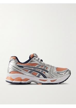 Asics - Gel-kayano 14 Rubber And Metallic-trimmed Mesh Sneakers - Orange - UK 3,UK 3.5,UK 4,UK 4.5,UK 5,UK 5.5,UK 6,UK 6.5,UK 7,UK 7.5,UK 8,UK 8.5,UK 9,UK 9.5
