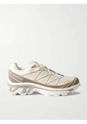 Salomon - Xt-6 Rubber-trimmed Mesh Sneakers - Off-white - UK 3.5,UK 4,UK 4.5,UK 5,UK 5.5,UK 6,UK 6.5,UK 7,UK 7.5,UK 8,UK 8.5,UK 9