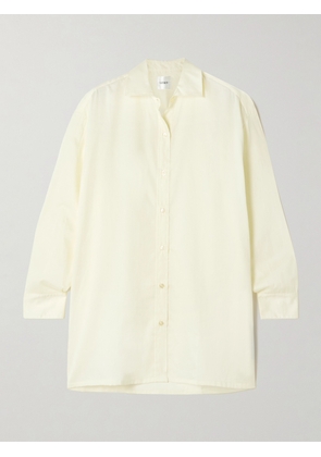 LESET - Yoko Oversized Cotton-poplin Shirt - Cream - x small,small,medium,large,x large