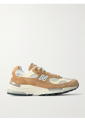 New Balance - 992 Core Suede, Leather And Mesh Sneakers - Brown - US4,US4.5,US5,US5.5,US6,US6.5,US7,US7.5,US8,US8.5,US9,US9.5,US10,US10.5,US11