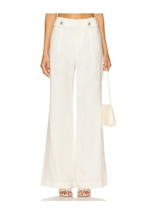 HEVRON Carlin Pant in Ivory. Size 0. Also in 4, 10, 12.