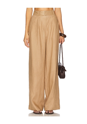 HEVRON Alina Pant in Taupe. Size 0. Also in 4, 2, 12.