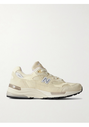 New Balance - 992 Leather, Mesh And Suede Sneakers - Yellow - US4,US4.5,US5,US5.5,US6,US6.5,US7,US7.5,US8,US8.5,US9,US9.5,US10,US10.5,US11