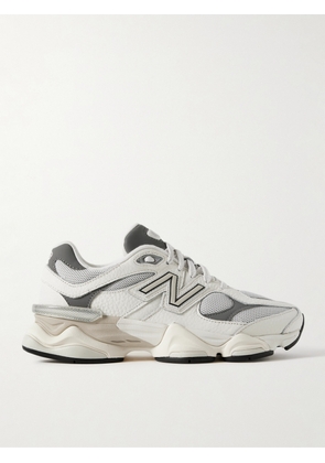 New Balance - 9060 Rubber-trimmed Textured-leather And Mesh Sneakers - White - US4,US4.5,US5,US5.5,US6,US6.5,US7,US7.5,US8,US8.5,US9,US9.5