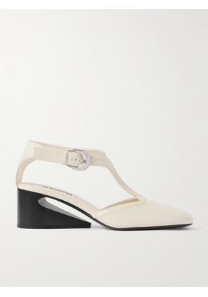 Jil Sander - Leather Mary Jane Pumps - Cream - IT36,IT36.5,IT37,IT37.5,IT38,IT38.5,IT39,IT40,IT40.5