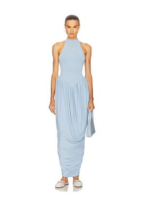 Helsa The Duchess Jersey Dress in Baby Blue. Size L. Also in XS, S, M, XL.