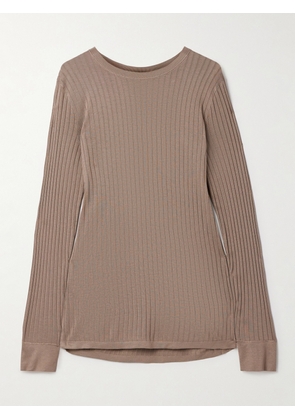 The Row - Keya Ribbed-knit Sweater - Brown - x small,small,medium,large,x large
