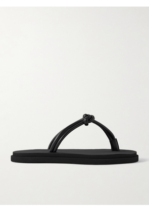 Emme Parsons - Knot Leather Flip Flops - Black - IT35,IT36,IT37,IT38,IT39,IT40,IT41,IT42