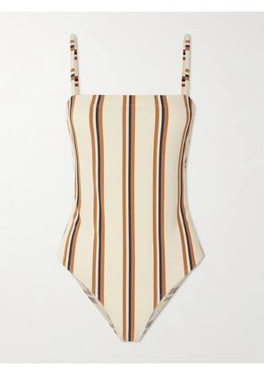 Eres - Iode Striped Jacquard Swimsuit - Cream - FR 36,FR 38,FR 40,FR 42,FR 44,FR 46