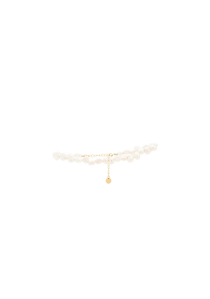 Jordan Road Pearl Anklet in Ivory.