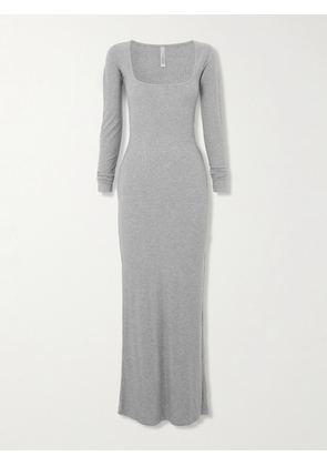 SKIMS - Soft Lounge Long Sleeve Dress - Heather Grey - Gray - XXS,XS,S,M,L,XL,2XL,3XL