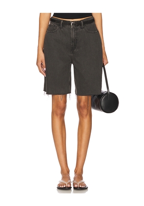 Good American Good Extreme Barrel Shorts in Black. Size 0. Also in 00, 2, 22, 4, 6, 8.