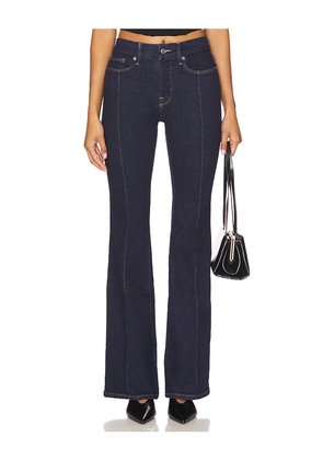 Good American Good Legs Flare in Blue. Size 0. Also in 10, 14, 18, 2, 20, 22, 4, 8.