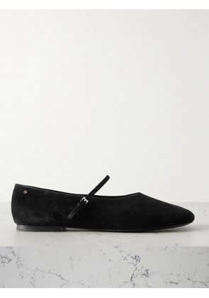 Tory Burch - Suede Mary Jane Ballet Flats - Black - US6,US6.5,US7,US7.5,US8,US8.5,US9,US9.5,US10,US10.5,US11
