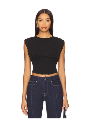 Good American Sleeveless Corset Top in Black. Size L. Also in M, S, XL/1X, XS, XXL/2X, XXXL/3X.