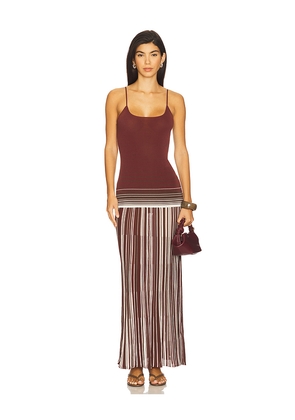 FAITHFULL THE BRAND Cecile Maxi Dress in Burgundy. Size L. Also in S, XS, M, XL.