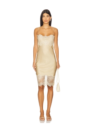 HERSKIND Linus Dress in Beige. Size 32. Also in 36, 34, 38, 40.