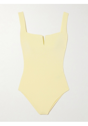 Galvan - Freya Stretch-knit Bodysuit - Yellow - x small,small,medium,large