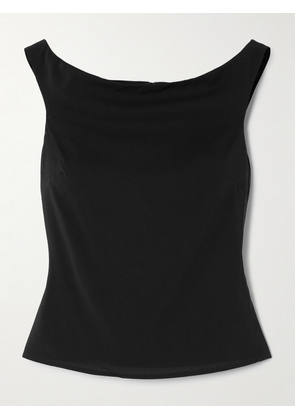 ST. AGNI - Stretch-jersey Top - Black - xx small,x small,small,medium,large,x large
