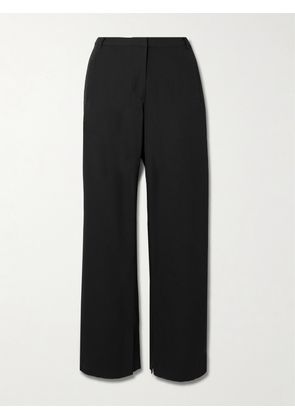 ST. AGNI - 90s Split Crepe Flared Pants - Black - xx small,x small,small,medium,large,x large