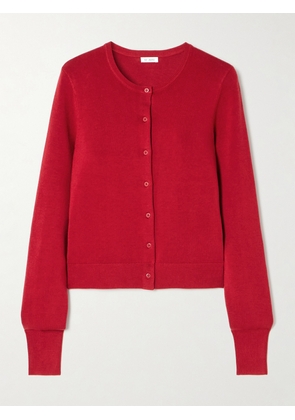 ST. AGNI - Tencel™ Lyocell-blend Cardigan - Red - xx small,x small,small,medium,large,x large