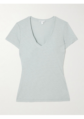 James Perse - Casual Slub Cotton-jersey T-shirt - Gray - 01,2,3,4