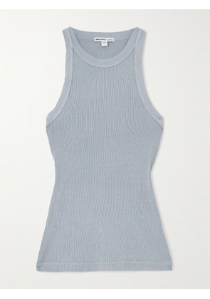 James Perse - Ribbed Stretch-supima Cotton Tank - Gray - 01,2,3,4