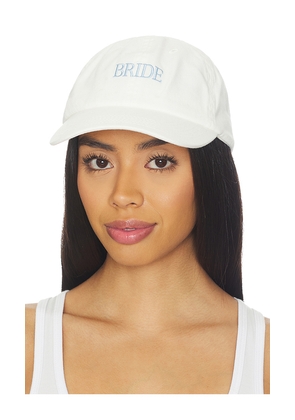 Favorite Daughter Bride Heart Baseball Cap in White.