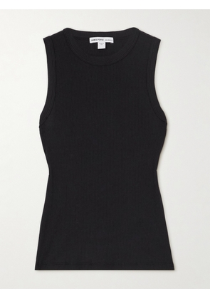 James Perse - Ribbed Stretch-supima Cotton Tank - Black - 01,2,3,4