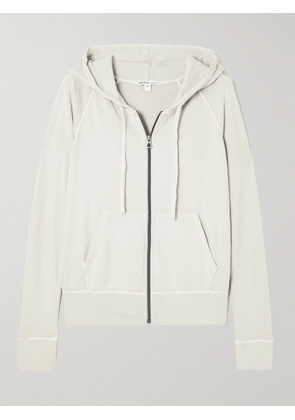 James Perse - Vintage French Cotton-terry Hoodie - Neutrals - 01,2,3,4
