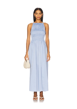 FAITHFULL THE BRAND Laia Maxi Dress in Baby Blue. Size L. Also in XS, S, M, XL.