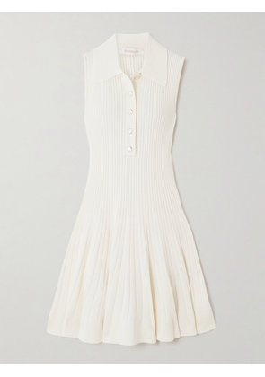 Zimmermann - Ribbed-knit Mini Dress - Off-white - 00,1,2,3,4