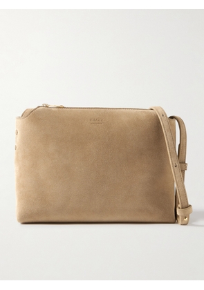 KHAITE - Lina Medium Suede Shoulder Bag - Neutrals - One size