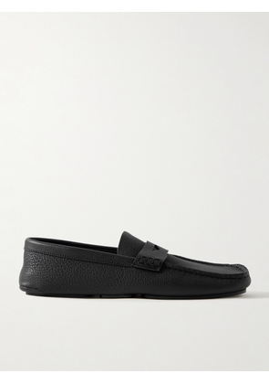 KHAITE - Billy Textured-leather Loafers - Black - IT36,IT36.5,IT37,IT37.5,IT38,IT38.5,IT39,IT39.5,IT40,IT40.5,IT41