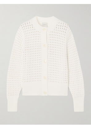 Varley - Bettina Open-knit Cotton-blend Cardigan - White - xx small,x small,small,medium,large,x large